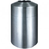 室内立式单桶不锈钢垃圾桶