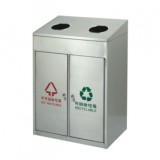 不锈钢分类环保垃圾桶