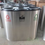 不锈钢三分类垃圾桶净化北京校园环境