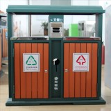 如何制作一个分类钢木垃圾桶