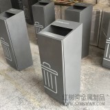 深圳高档写字楼创意室内方形不锈钢垃圾桶采购案例