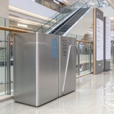 商用不锈钢组合式两分类垃圾桶为品牌形象加分