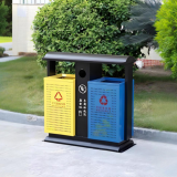 分类之美户外喷粉金属垃圾桶的定制革命