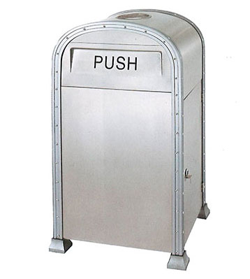 创意单筒机场不锈钢垃圾桶